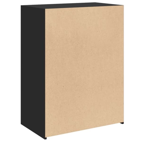 vidaXL Skjenk svart 70x41x93 cm konstruert tre