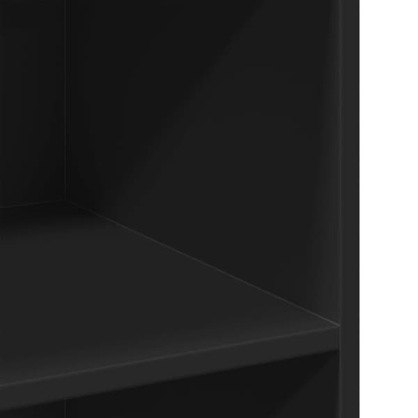 vidaXL Skjenk svart 70x41x93 cm konstruert tre