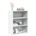 Miniatyrbilde 4 av 11: vidaXL Skjenk hvit 70x41x93 cm konstruert tre