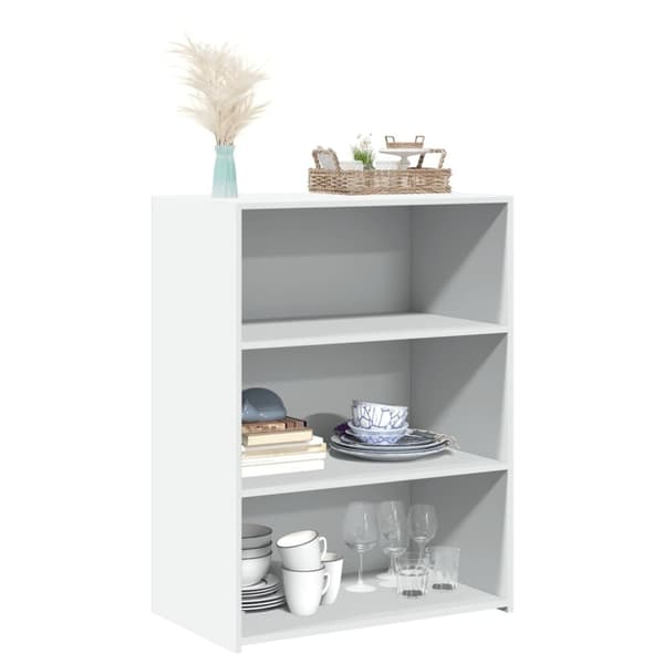 vidaXL Skjenk hvit 70x41x93 cm konstruert tre