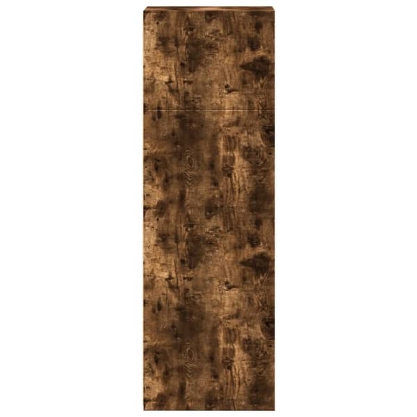 vidaXL Hylle røkt eik 30x41x124 cm konstruert tre