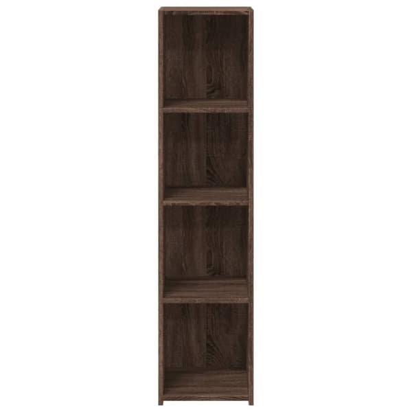 vidaXL Hylle brun eik 30x41x124 cm konstruert tre