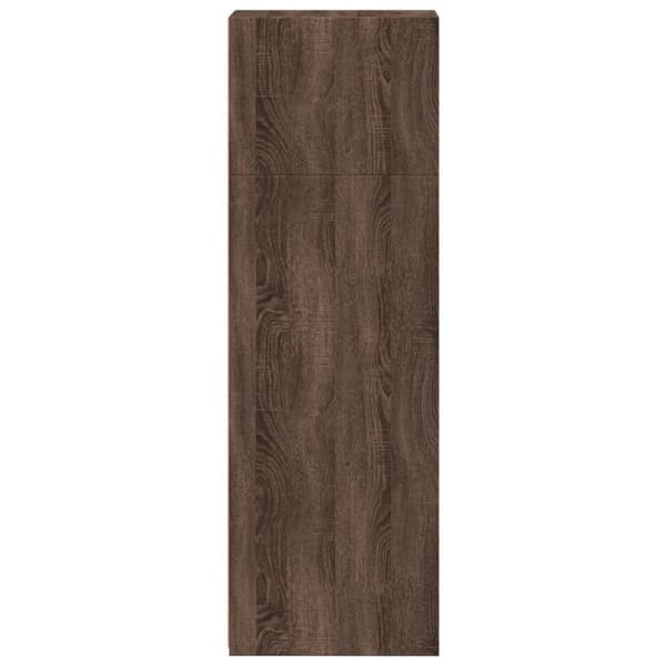 vidaXL Hylle brun eik 30x41x124 cm konstruert tre