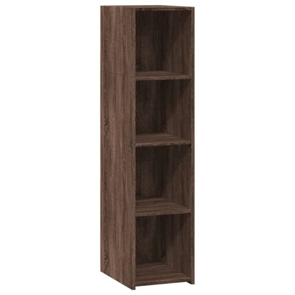 vidaXL Hylle brun eik 30x41x124 cm konstruert tre