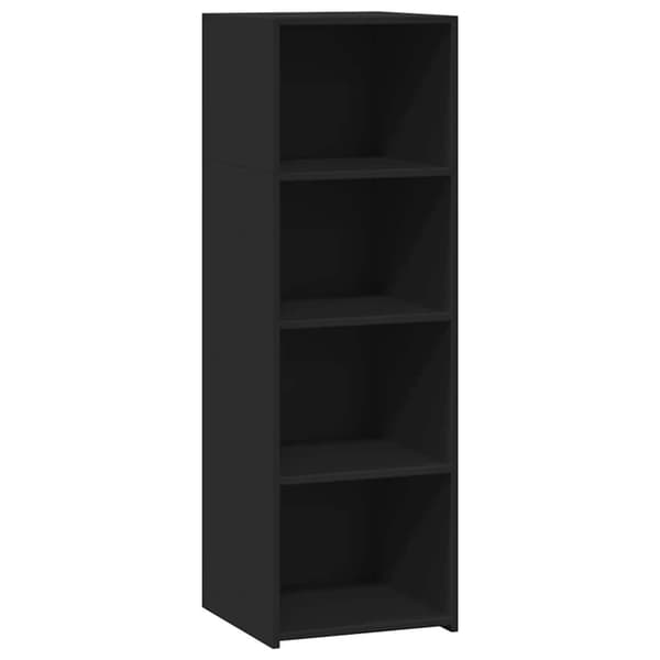 vidaXL Hylle svart 40x41x124 cm konstruert tre