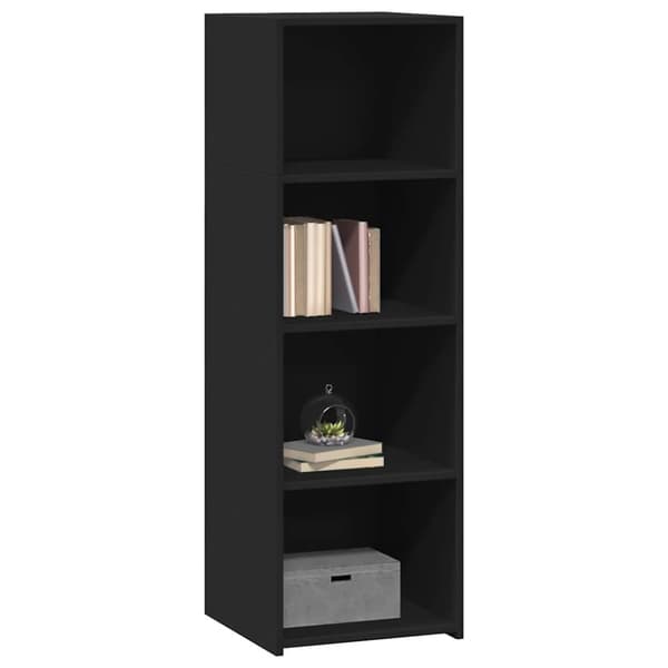 vidaXL Hylle svart 40x41x124 cm konstruert tre
