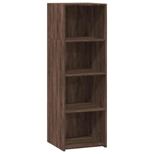 vidaXL reol 40x41x124 cm konstrueret træ brun egetræsfarve