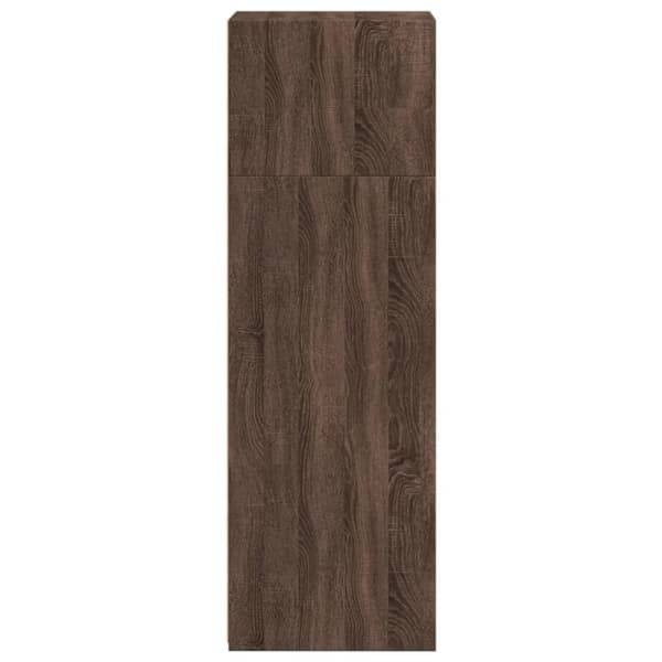 vidaXL reol 40x41x124 cm konstrueret træ brun egetræsfarve
