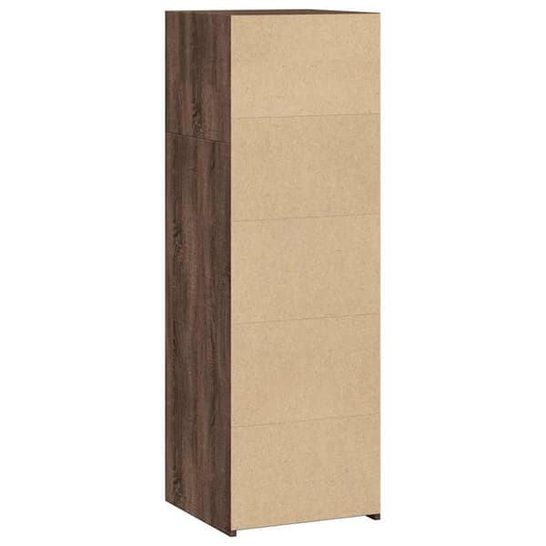 vidaXL reol 40x41x124 cm konstrueret træ brun egetræsfarve