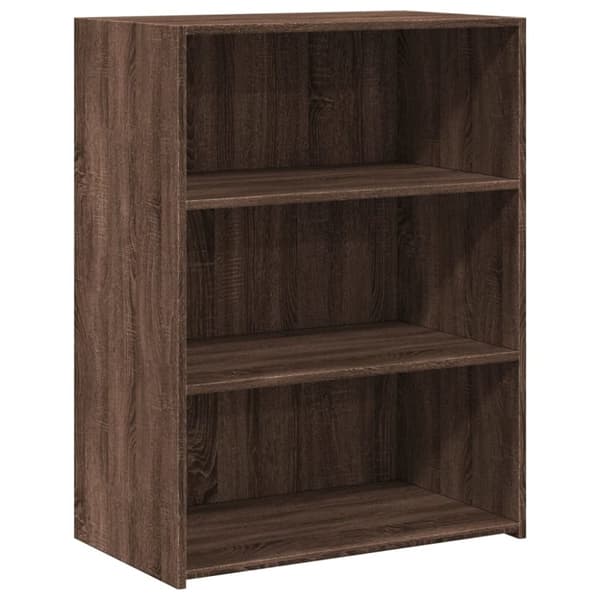 vidaXL reol 70x41x93 cm konstrueret træ brun sonoma-eg