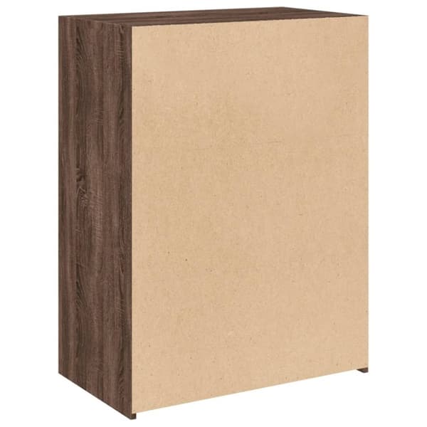 vidaXL reol 70x41x93 cm konstrueret træ brun sonoma-eg
