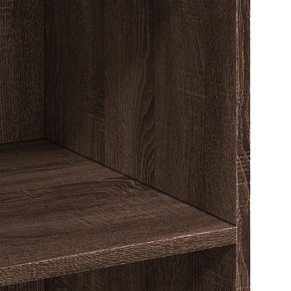vidaXL reol 70x41x93 cm konstrueret træ brun sonoma-eg