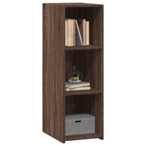 vidaXL reol 30x41x93 cm konstrueret træ brun egetræsfarve
