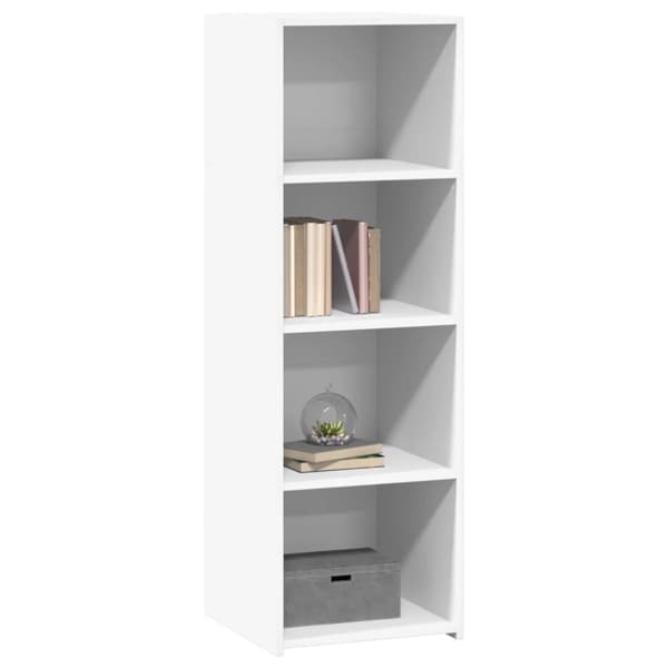 vidaXL reol 40x41x124 cm konstrueret træ hvid