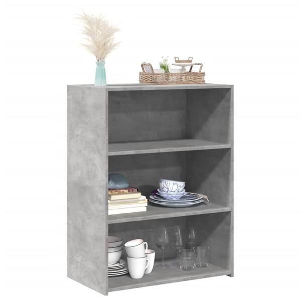 vidaXL reol 70x41x93 cm konstrueret træ betongrå