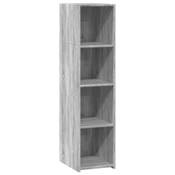vidaXL reol 30x41x124 konstrueret træ grå sonoma-eg