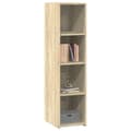Miniatyrbillede 4 af 11: vidaXL reol 30x41x124 konstrueret træ sonoma-eg