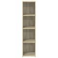 Miniatyrbillede 5 af 11: vidaXL reol 30x41x124 konstrueret træ sonoma-eg