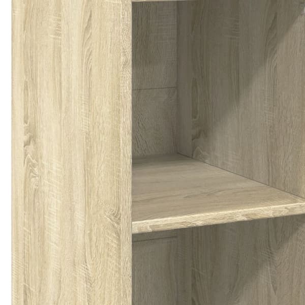 vidaXL reol 30x41x124 konstrueret træ sonoma-eg