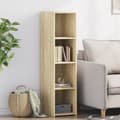Miniatyrbillede 2 af 11: vidaXL reol 30x41x124 konstrueret træ sonoma-eg