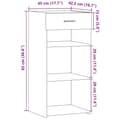 Pikkukuva 11 / 11: vidaXL Senkki Sonoma-tammi 45x42,5x93 cm tekninen puu