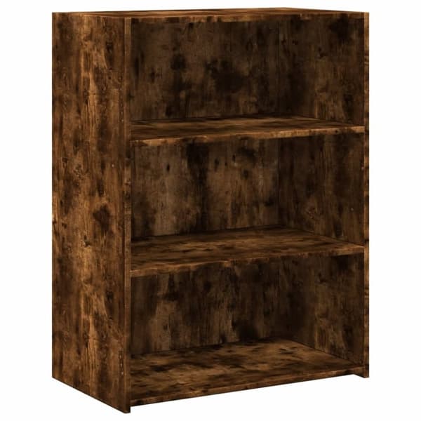 vidaXL reol 70x41x93 cm konstrueret træ røget egetræsfarve