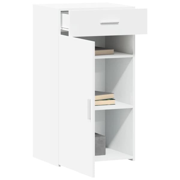 vidaXL skab 50x42,5x93 cm konstrueret træ hvid