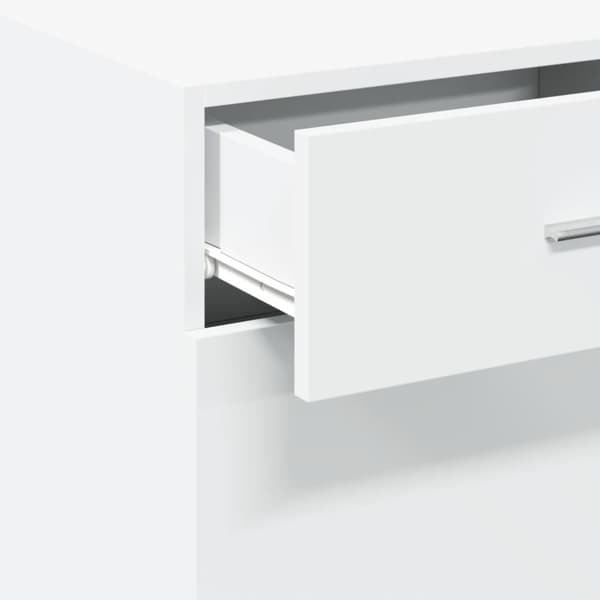 vidaXL skab 50x42,5x93 cm konstrueret træ hvid