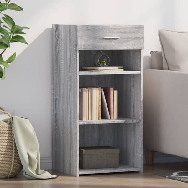 vidaXL skab 45x42,5x93 cm konstrueret træ grå sonoma-eg