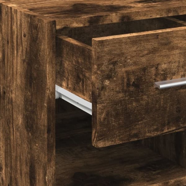 vidaXL skab 45x42,5x93 cm konstrueret træ røget egetræsfarve