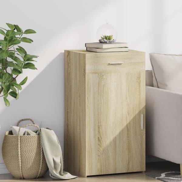 vidaXL skab 50x42,5x93 cm konstrueret træ sonoma-eg