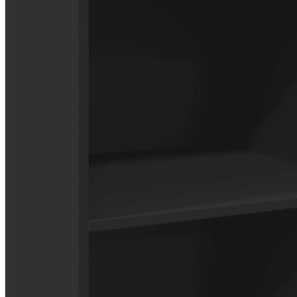 vidaXL reol 50x41x124 cm konstrueret træ sort