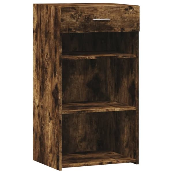 vidaXL Skjenk røkt eik 50x42,5x93 cm konstruert tre