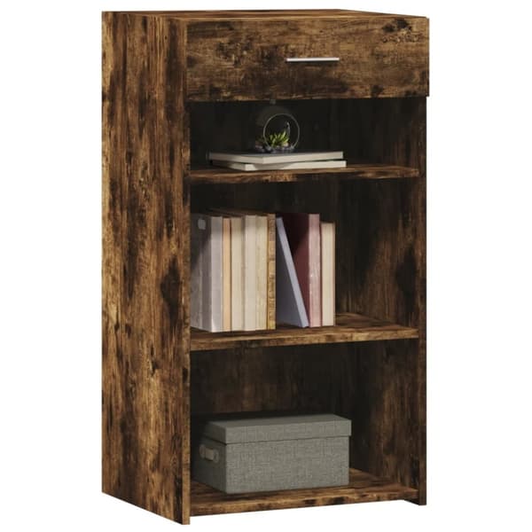 vidaXL Skjenk røkt eik 50x42,5x93 cm konstruert tre
