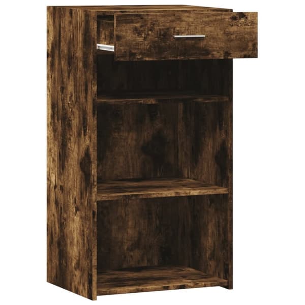vidaXL Skjenk røkt eik 50x42,5x93 cm konstruert tre