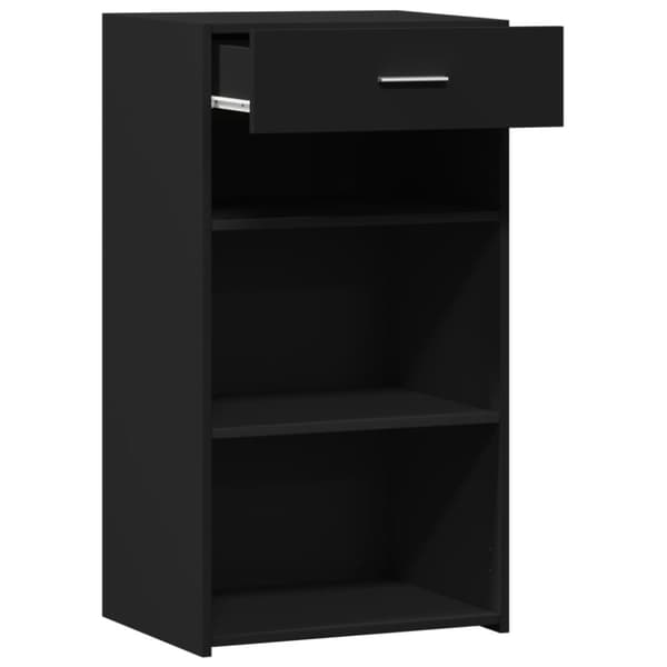 vidaXL Skänk svart 50x42,5x93 cm konstruerat trä