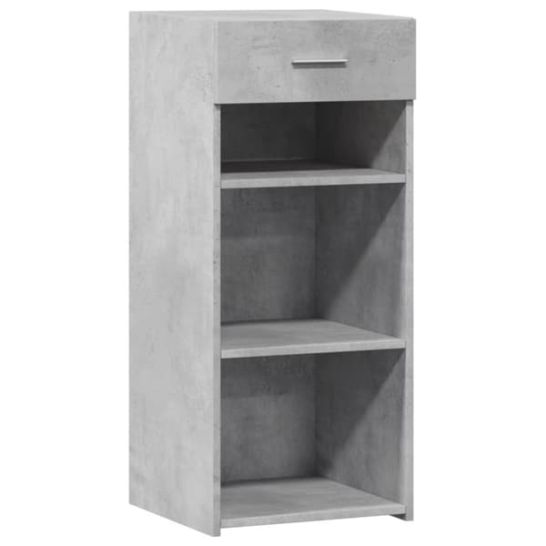 vidaXL Skjenk betonggrå 40x42,5x93 cm konstruert tre