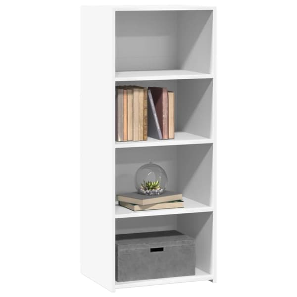 vidaXL Hylle hvit 50x41x124 cm konstruert tre