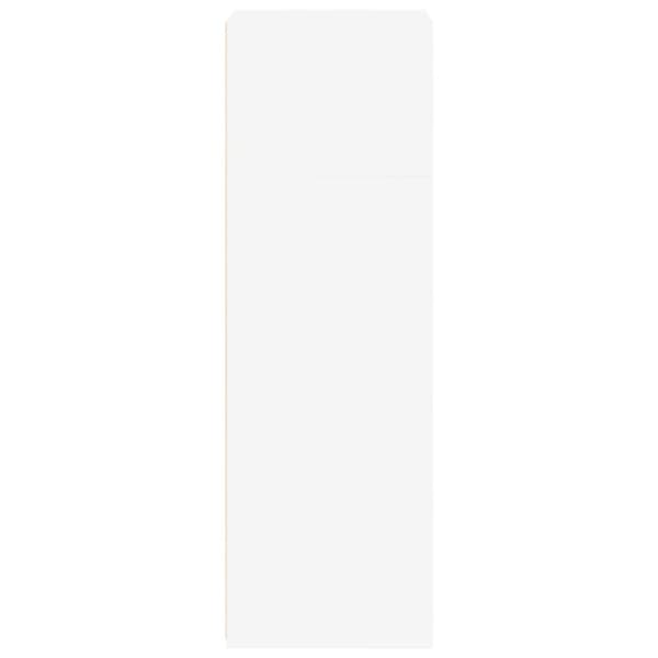 vidaXL Hylle hvit 50x41x124 cm konstruert tre