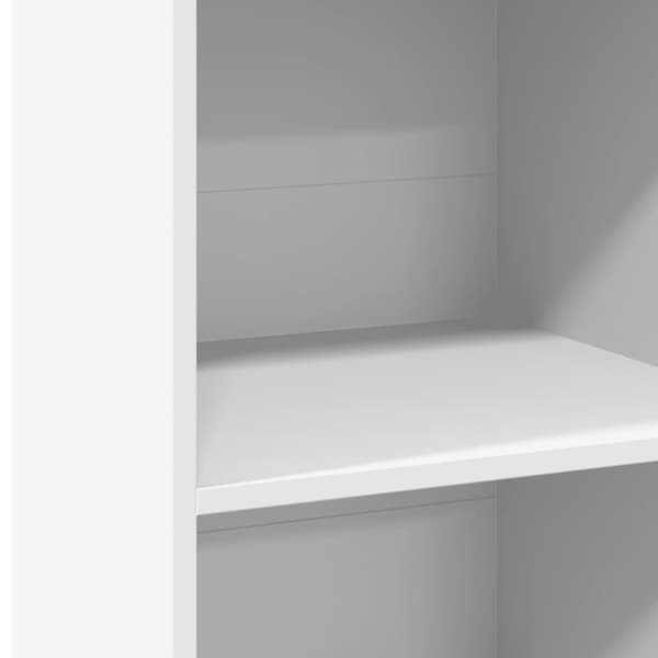 vidaXL Hylle hvit 50x41x124 cm konstruert tre