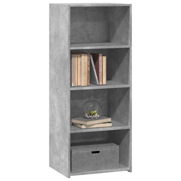 vidaXL reol 50x41x124 cm konstrueret træ betongrå