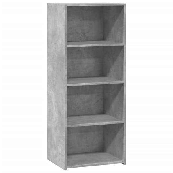 vidaXL reol 50x41x124 cm konstrueret træ betongrå