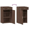 Miniatyrbillede 8 af 11: vidaXL skab 50x42,5x93 cm konstrueret træ brun sonoma-eg