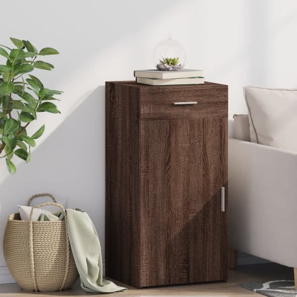 vidaXL Senkki ruskea tammi 45x42,5x93 cm tekninen puu