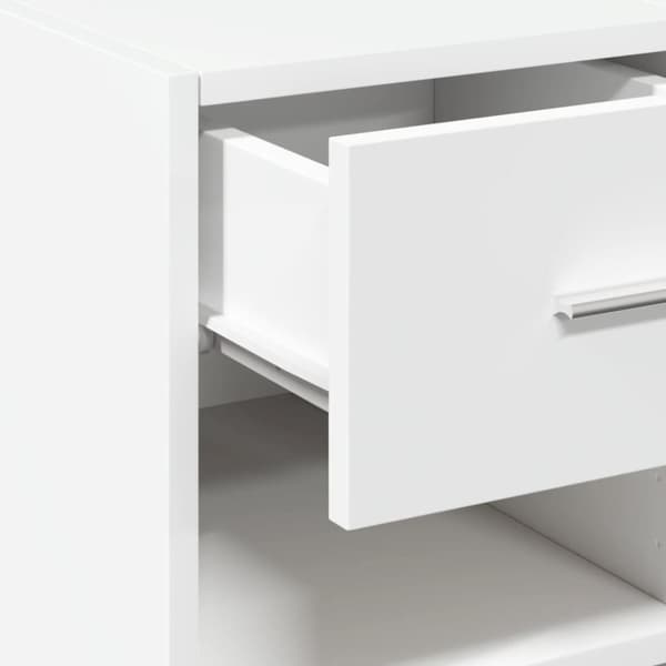 vidaXL reol 30x42,5x93 cm konstrueret træ hvid