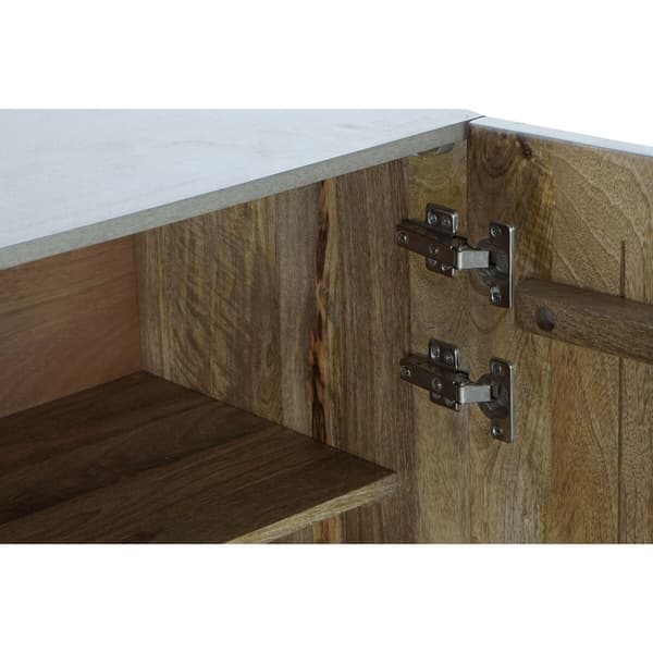 Skänk DKD Home Decor Metall Mangoträ (160 x 45 x 75 cm)