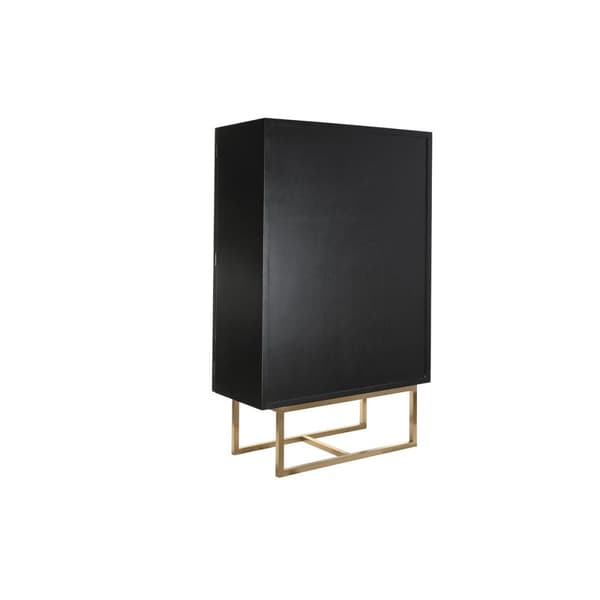 Skåp DKD Home Decor 110 x 50 x 180 cm Svart Metall Poppel