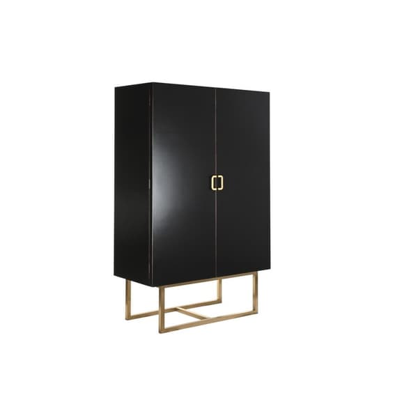 Skåp DKD Home Decor 110 x 50 x 180 cm Svart Metall Poppel