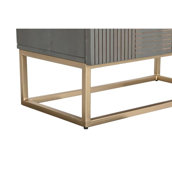 Skåp DKD Home Decor 70 x 38 x 140 cm Gyllene Trä Mörkgrå