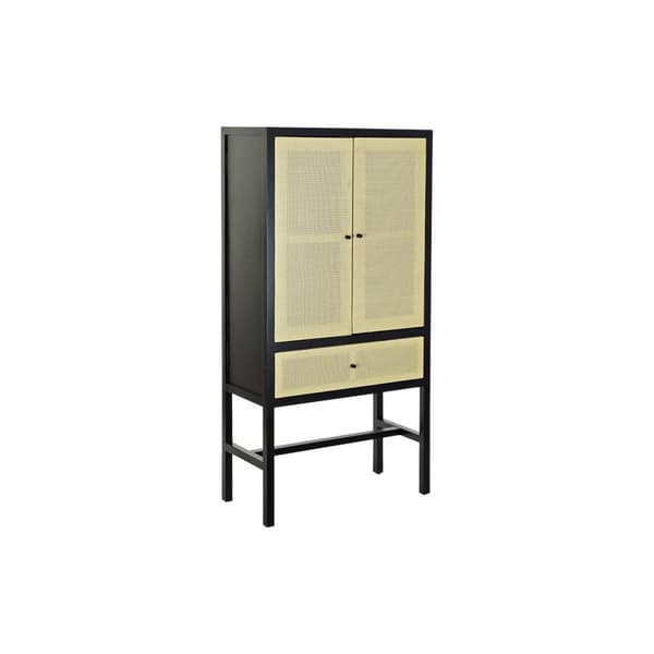 Skåp DKD Home Decor 80 x 38 x 160 cm Gran Naturell Svart